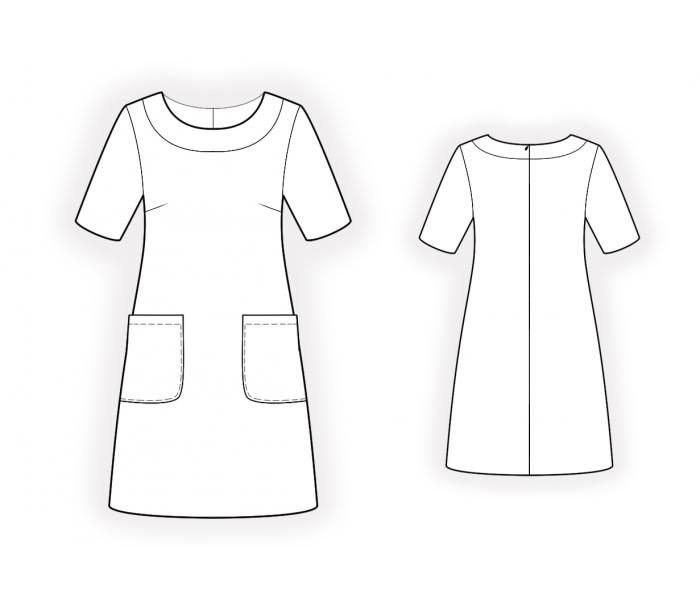 700x600 Simple Dress - Simple Dress Drawing