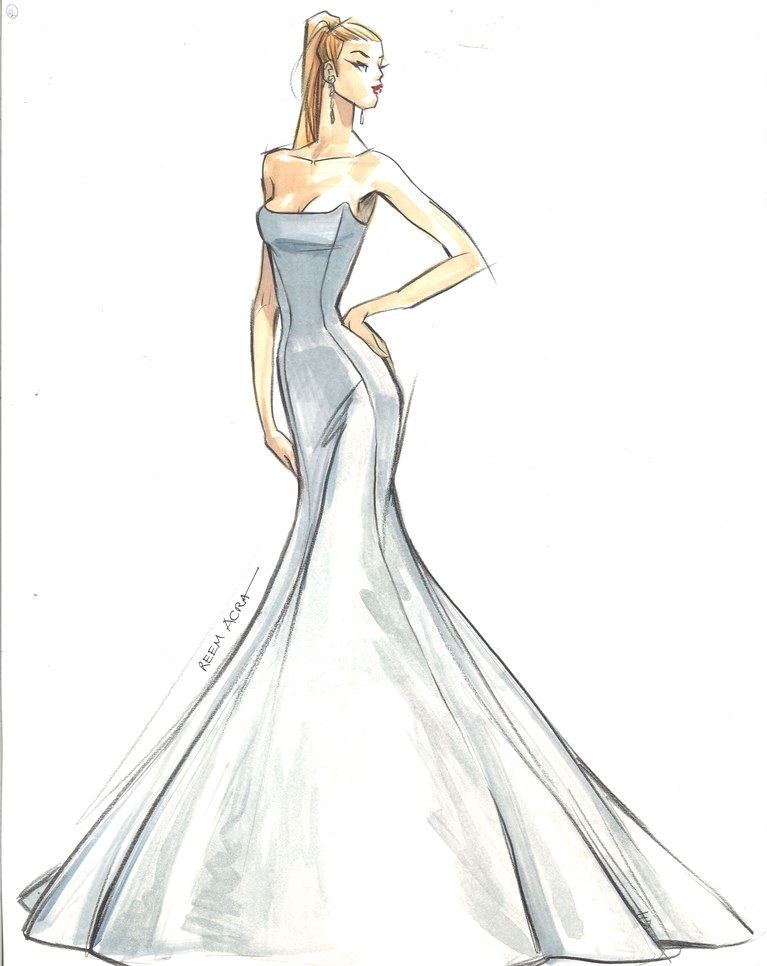 Wedding Gown Drawing Easy | wedding