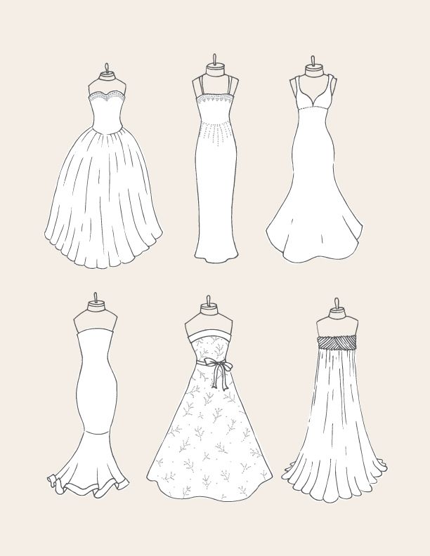 Simple Dress Drawing at PaintingValley.com | Explore collection of ...