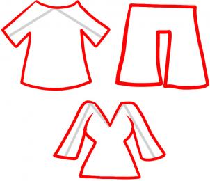 302x260 How To Draw How To Draw Clothes For Kids - Simple Dress Drawing For Kids