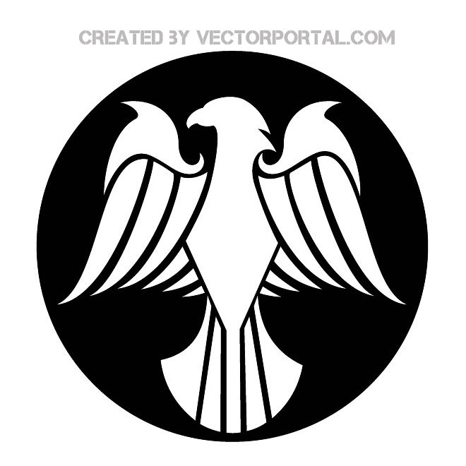 660x660 Simple Eagle Drawing Free Vector - Simple Eagle Drawing