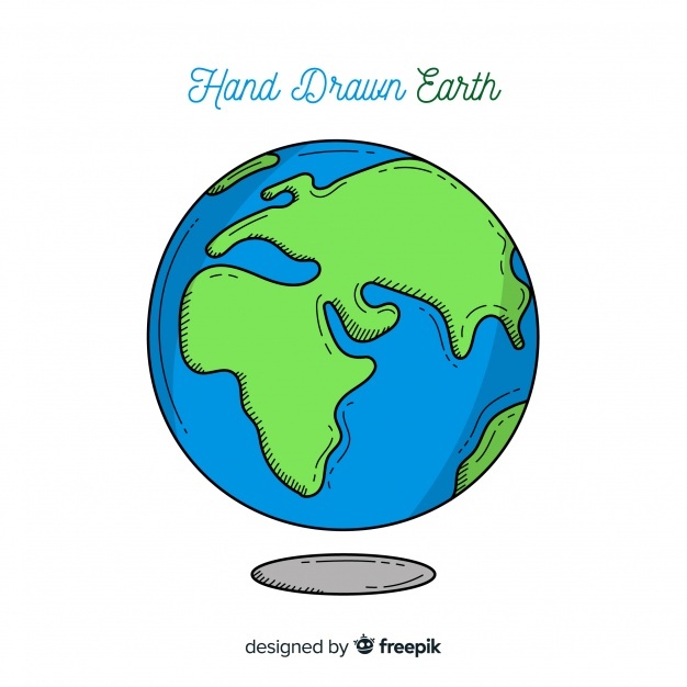 626x626 Earth Vectors, Photos And Free Download - Simple Earth Drawing