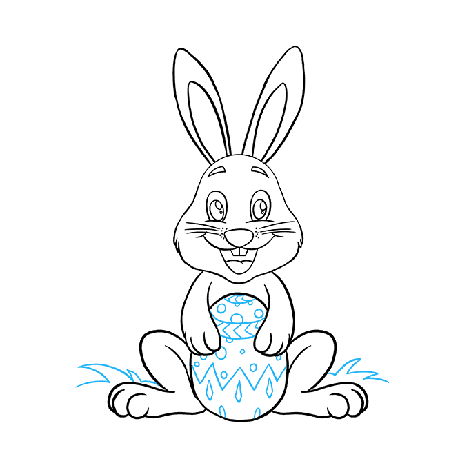 Simple Easter Bunny Drawing at PaintingValley.com | Explore collection