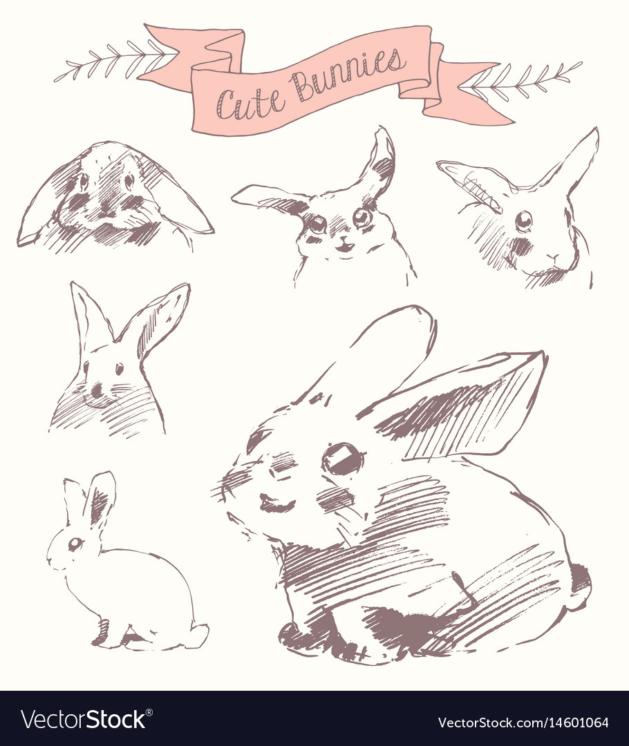 910x1080 easter bunny easy to draw drawing have a happy easter bunny - Simple Easter Bunny Drawing