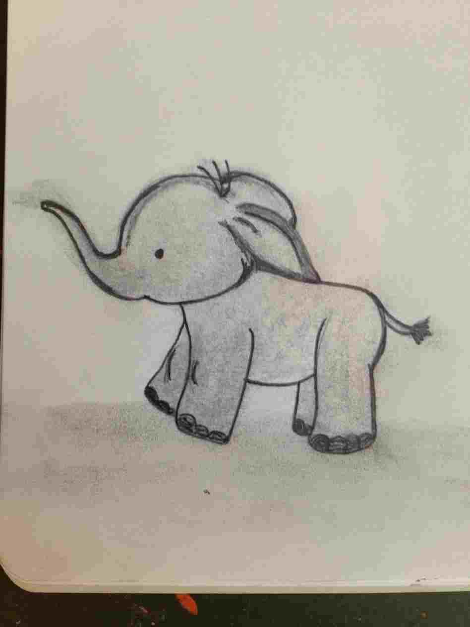 948x1264 Kidsu Tutorial In Minutes Simple Rhyoutubecom Kidsu Easy Elephant - Simple Elephant Drawing