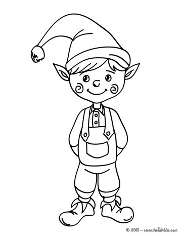 364x470 Elf Coloring Pages, Drawing For Kids, Reading Learning, Kids - Simple Elf Drawing
