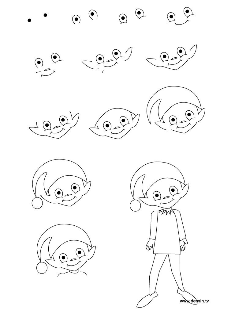 768x1024 How To Draw A Fairy Step - Simple Elf Drawing