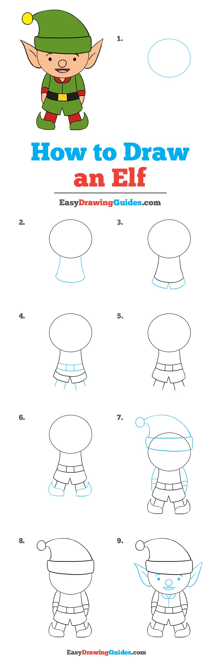 736x2222 How To Draw An Elf - Simple Elf Drawing