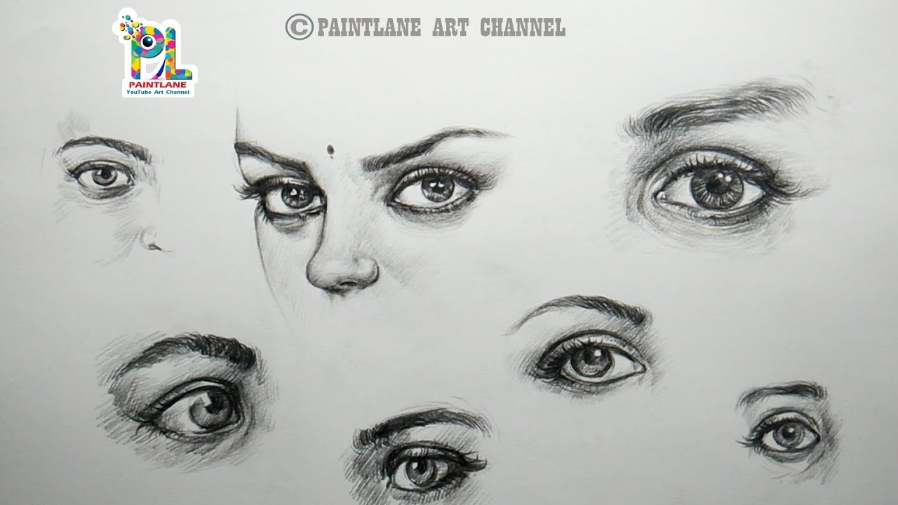 1280x720 How To Draw And Shade Eyes With Easy And Simple Pencil Strokes - Simple Eye Drawing