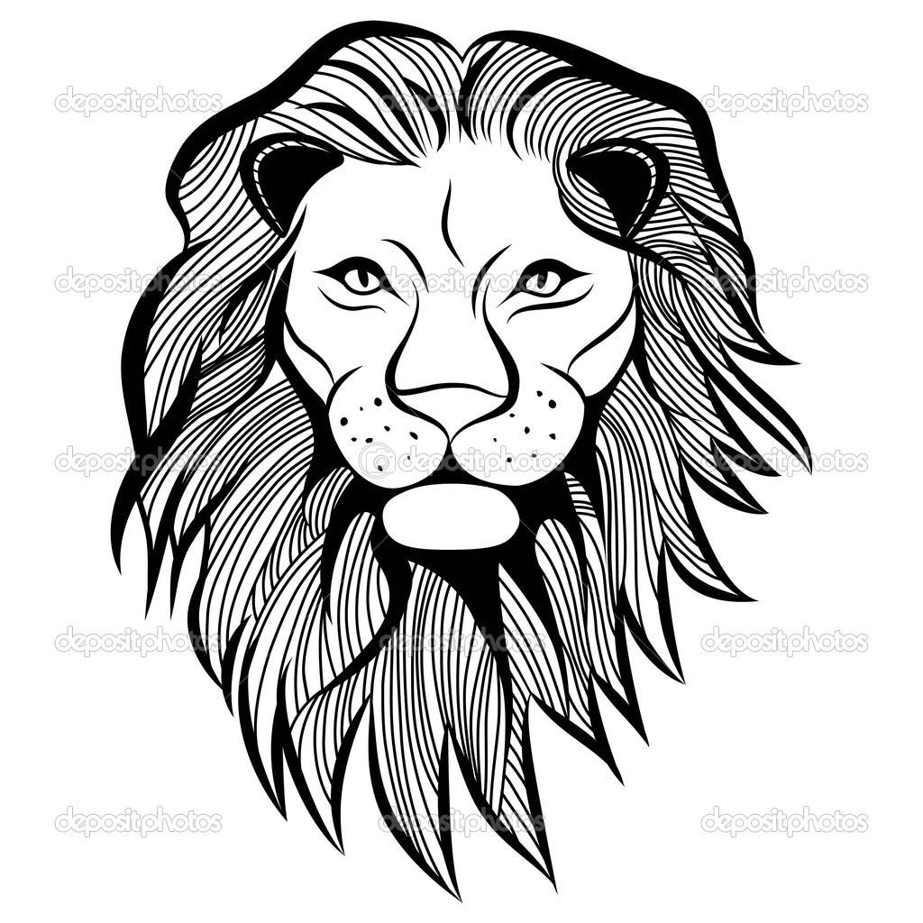 1024x1024 Easy To Draw Lion Head Simple Face Drawing - Simple Face Drawing