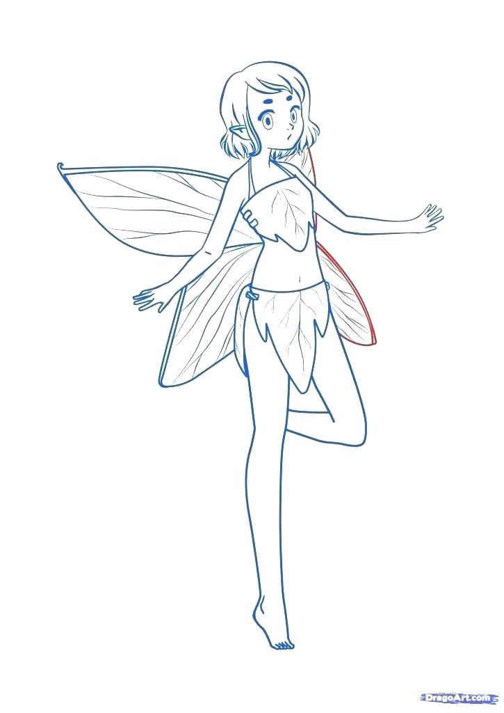 Simple Fairy Drawing at PaintingValley.com | Explore collection of ...