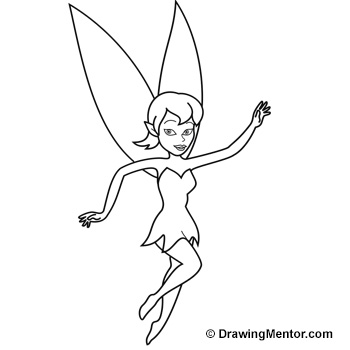 350x350 Learn How To Draw A Fairy - Simple Fairy Drawing