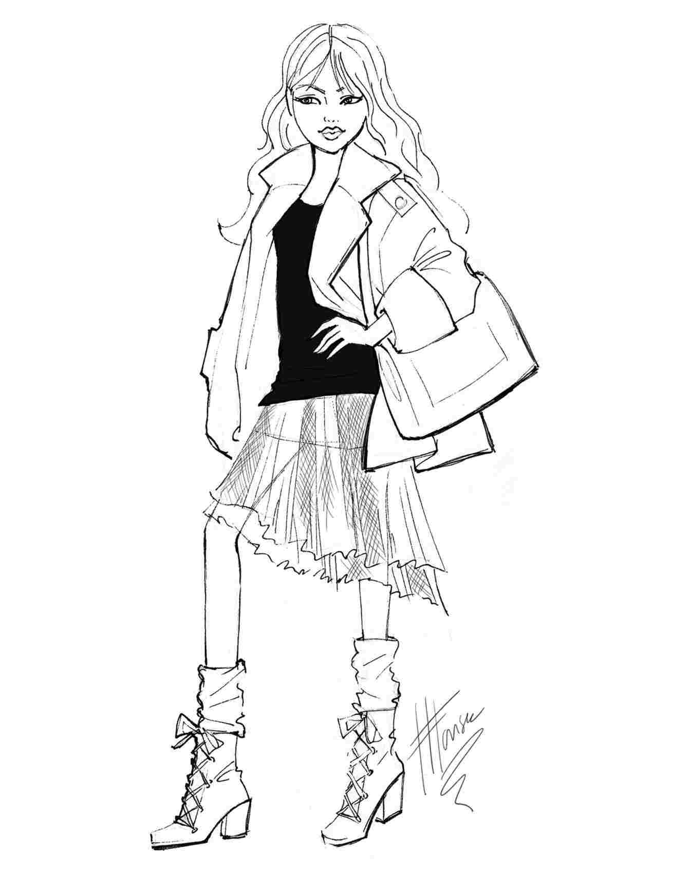 1343x1738 Animecartoonsdrawings Rhcom Simple Fairy - Simple Fairy Drawing