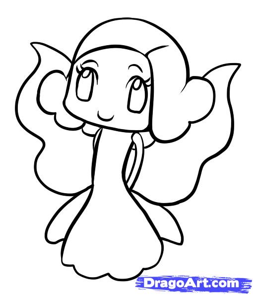 510x594 Draw A Simple Fairy, Step - Simple Fairy Drawing