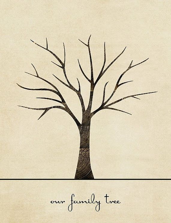 570x741 family tree craft template ideas diy and crafts family tree - Simple Family Tree Drawing