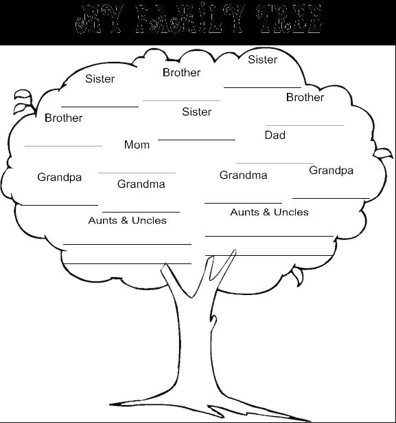 Simple Family Tree Drawing at PaintingValley.com | Explore collection