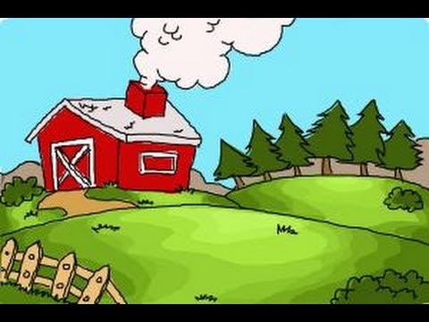 480x360 how to draw a farm - Simple Farm Drawing