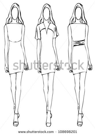 330x470 Simple Fashion Sketch Stylize - Simple Fashion Drawings