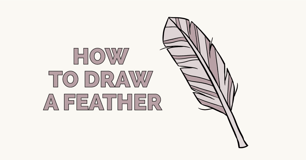 1200x628 How To Draw A Feather - Simple Feather Drawing