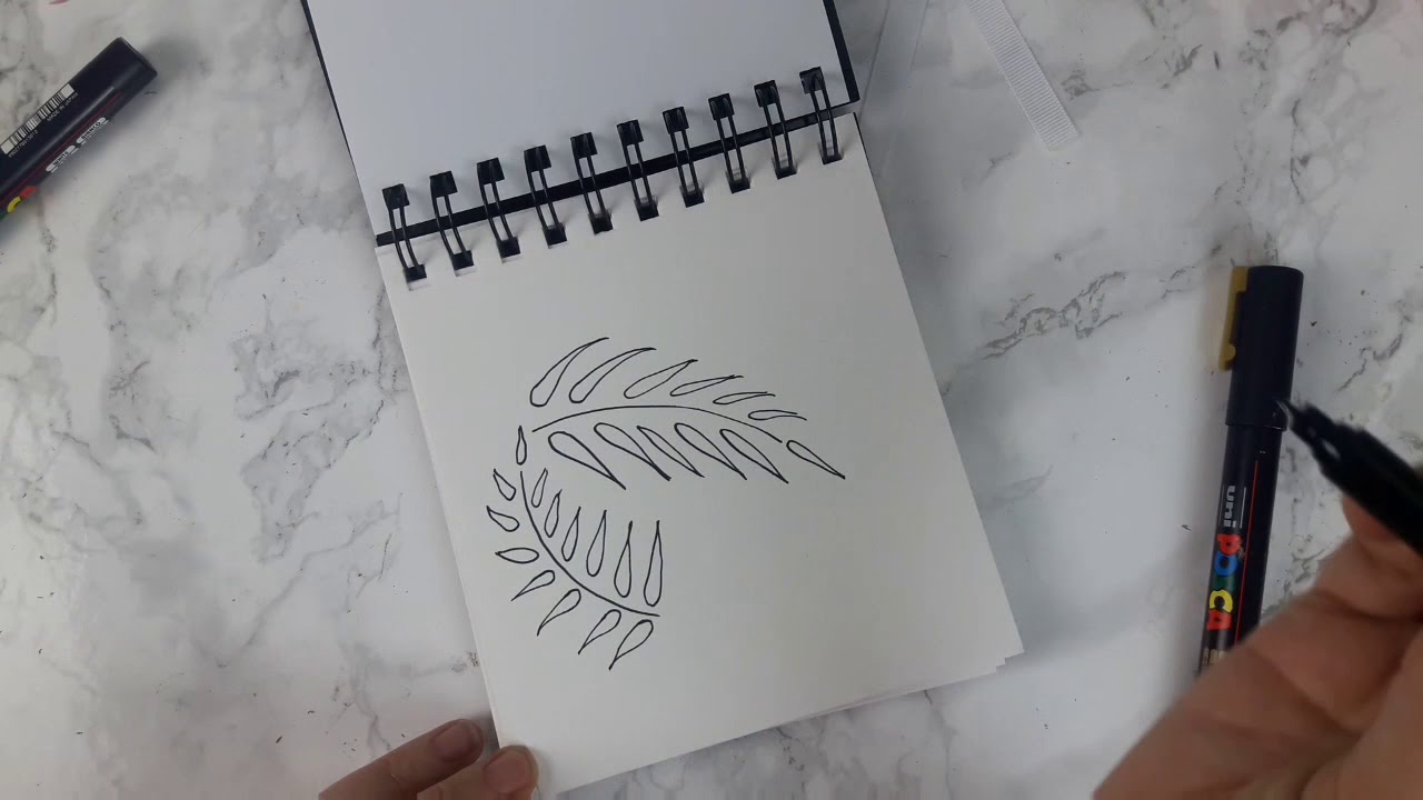 1280x720 draw a simple fern - Simple Fern Drawings