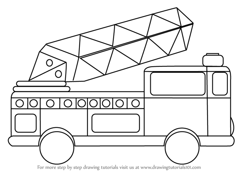 Simple Fire Truck Drawing at Explore collection of