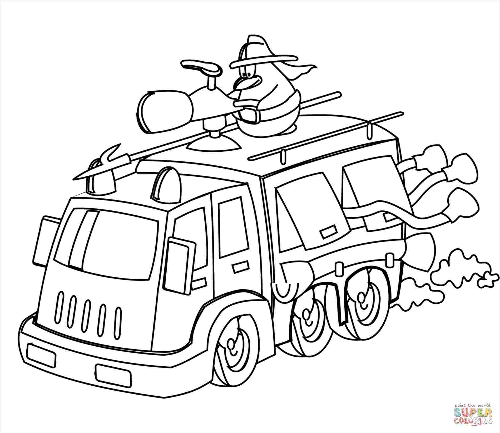 Simple Fire Truck Drawing at PaintingValley.com | Explore collection of ...