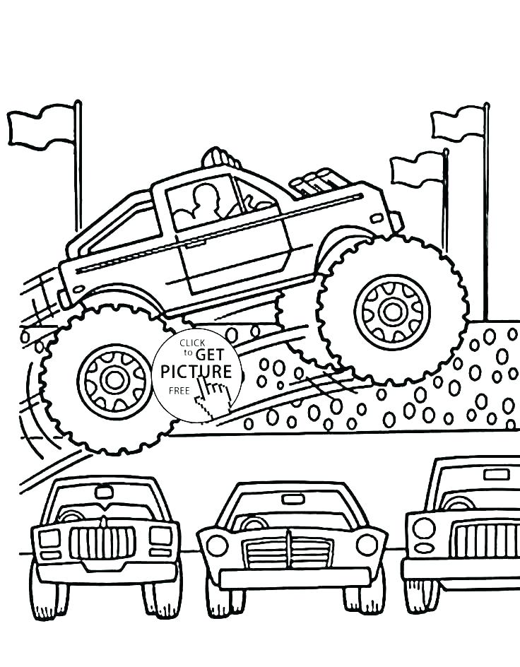 736x944 Simple Fire Truck Coloring Pages A Monster - Simple Fire Truck Drawing
