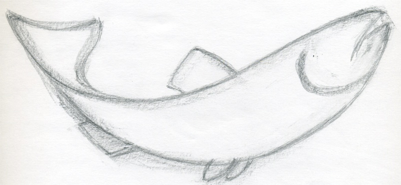 802x370 How To Draw A Fish - Simple Fish Drawing