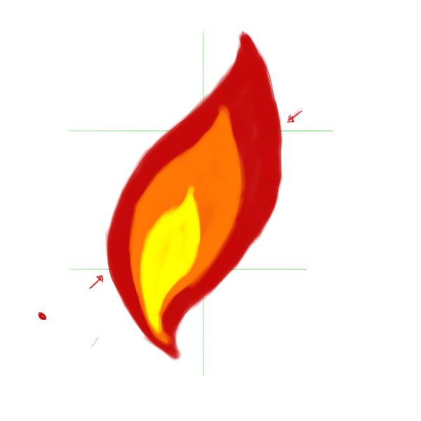 600x600 How To Draw Flames - Simple Flame Drawing