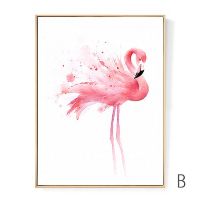 400x400 Reagone Flamingo Nordic Style Decorative Painting Modern Simple - Simple Flamingo Drawing