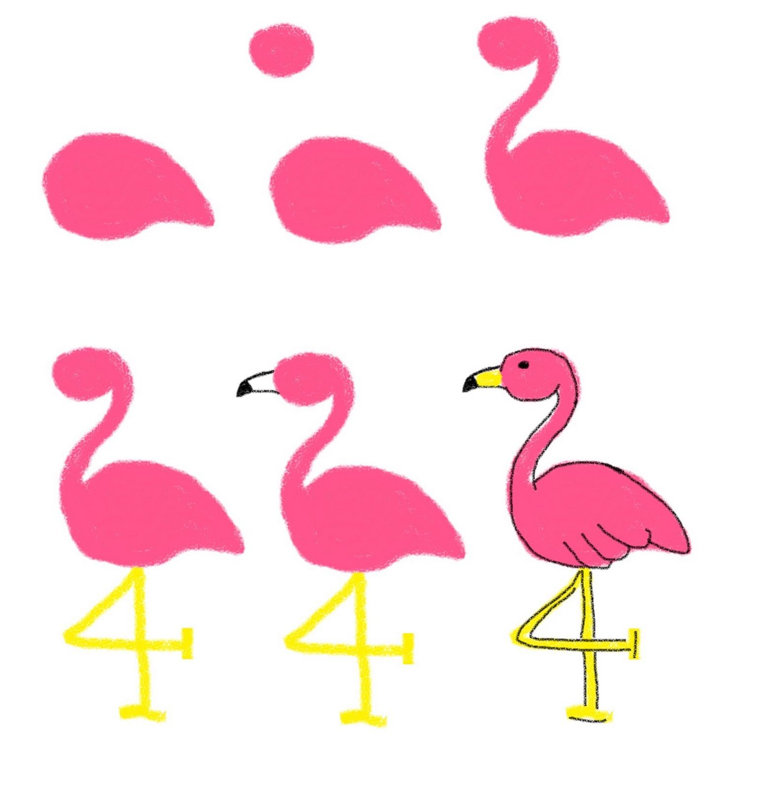 1562x1600 Simple Drawing Of A Palm Tree Palm Tree And Flamingo Cookies - Simple Flamingo Drawing