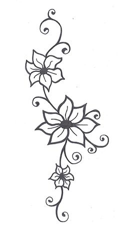 236x467 Huge Collection Of 'flower Designs Drawing' Download More Than - Simple Floral Drawing