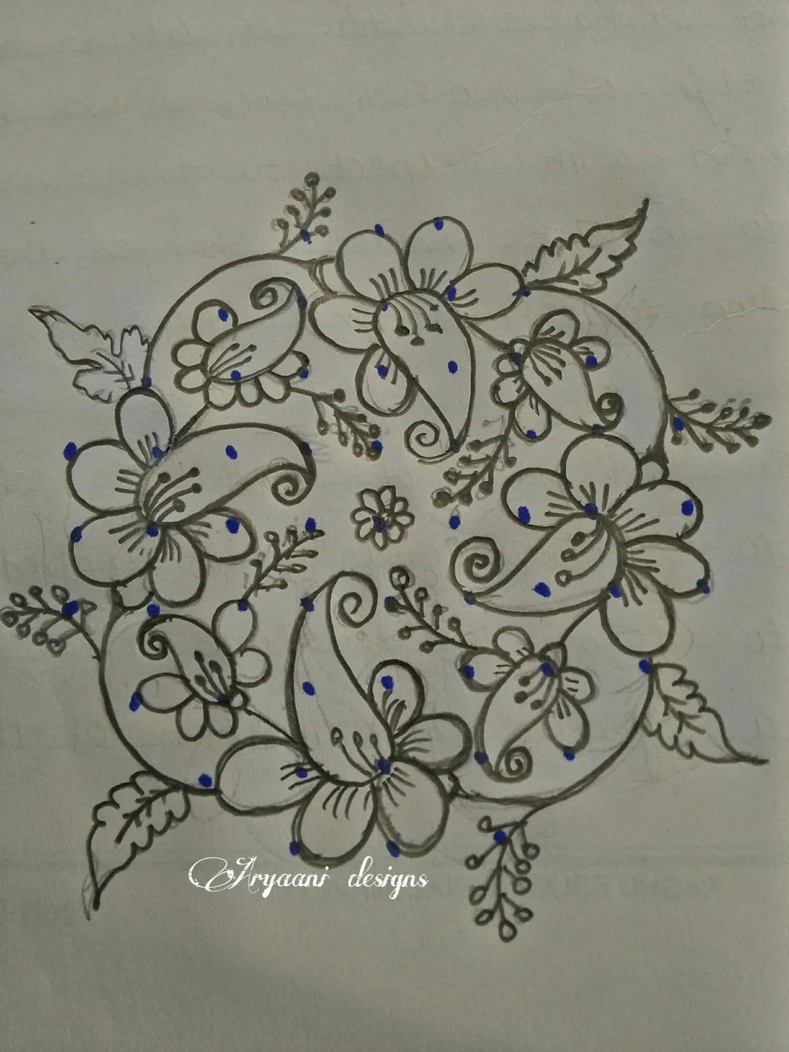 Simple Flower Designs For Pencil Drawing At Paintingvalley.com 