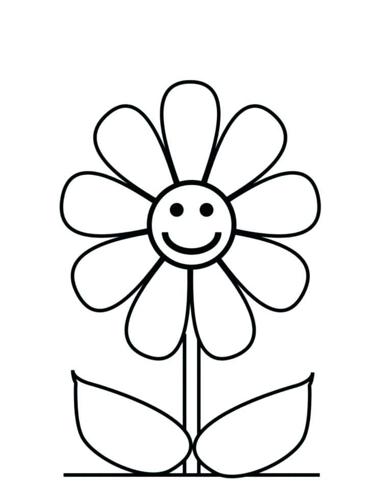 757x990 Simple Flower Drawings More Simple Flower Drawings Step - Simple Flower Drawing