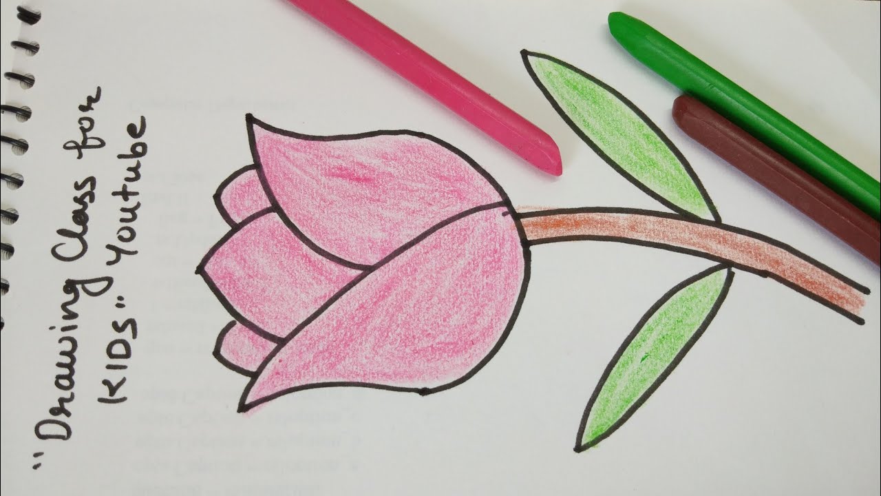1280x720 Simple Flower Drawing Videos For Kids - Simple Flower Drawing