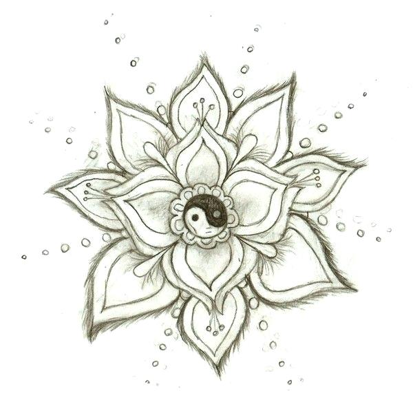 600x600 Tumblr Design Flowers Drawing Simple Flower Drawings Design Images - Simple Flower Drawing
