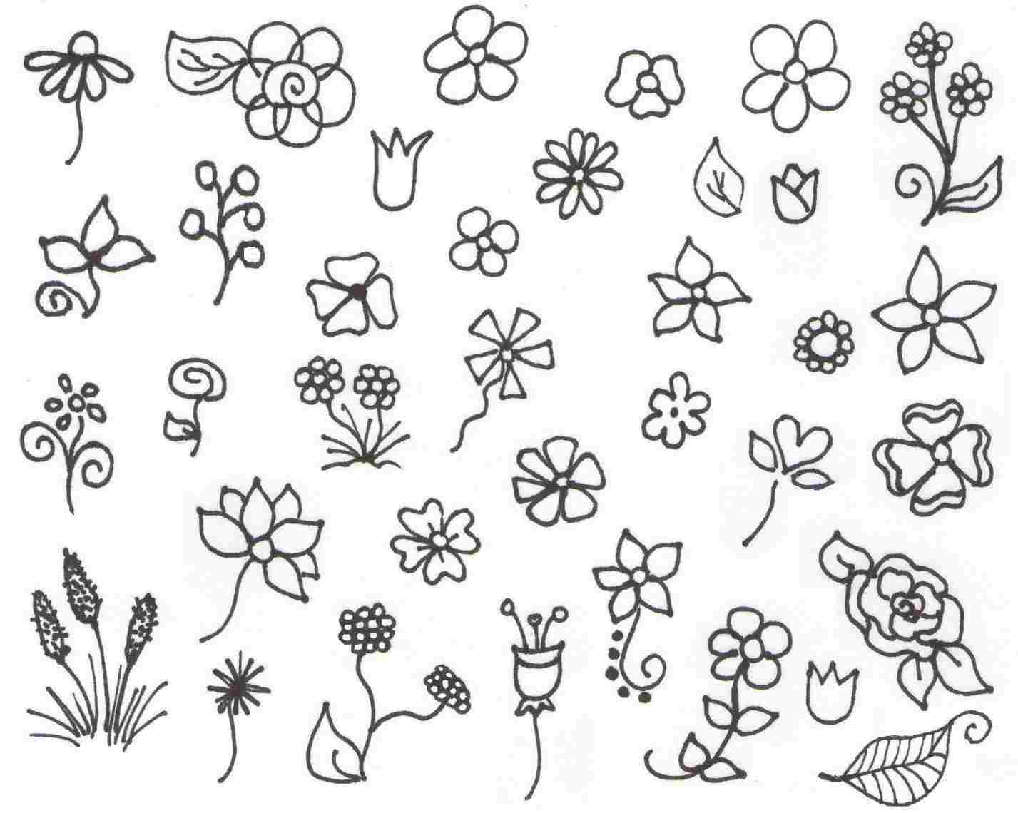 Simple Flower Drawing at PaintingValley.com | Explore collection of ...