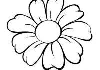 200x140 flower outline drawing simple flower line drawing - Simple Flower Line Drawing