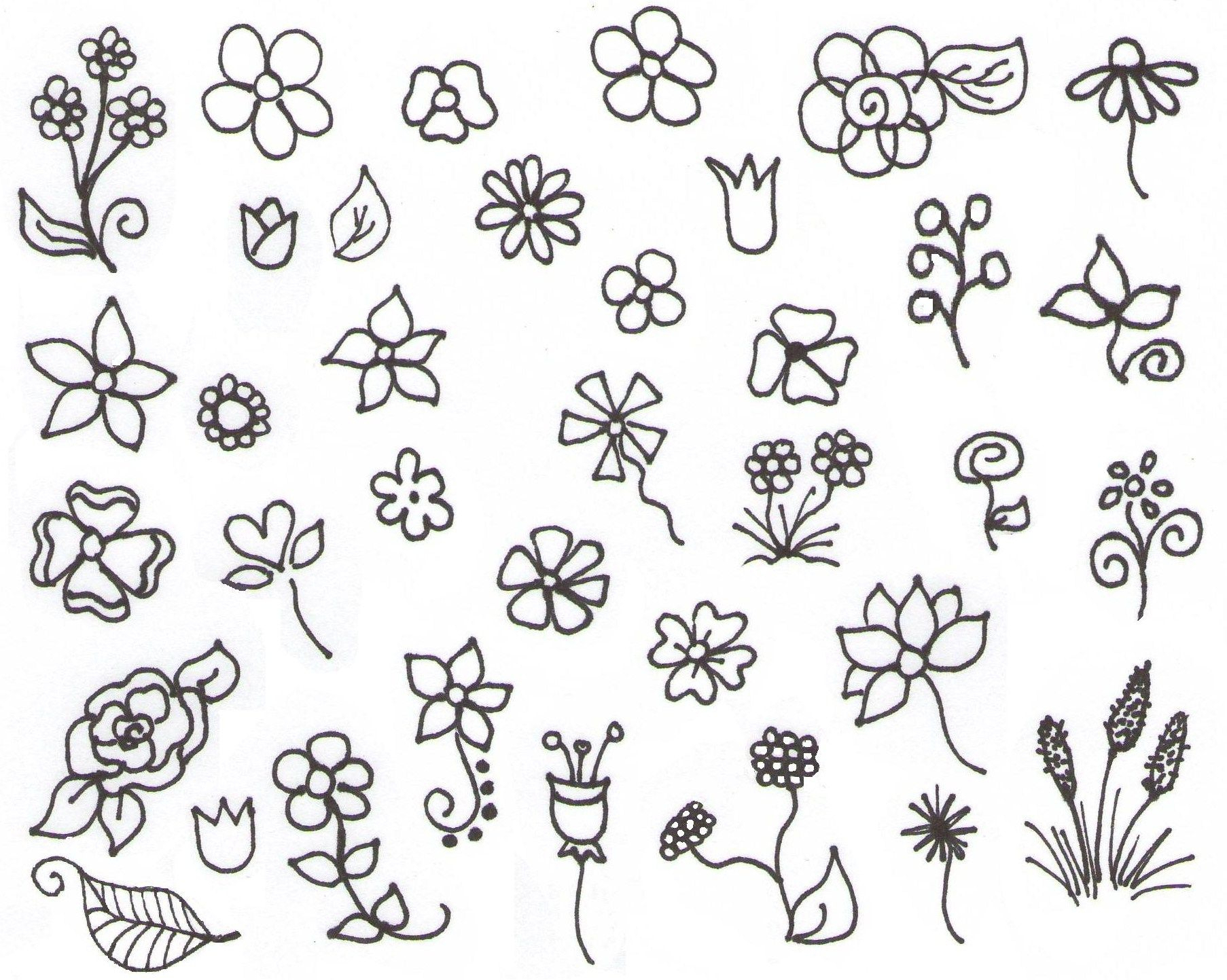 Simple Flower Pattern Drawing : Flower Pattern Drawing Simple ...