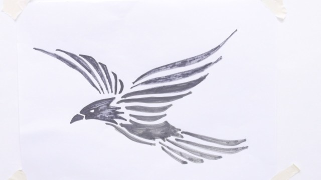 640x360 simple flying birds drawing bird sketching - Simple Flying Bird Drawing