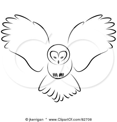 450x470 flying owl for embroidery for nursery for babieskids room owl - Simple Flying Owl Drawing