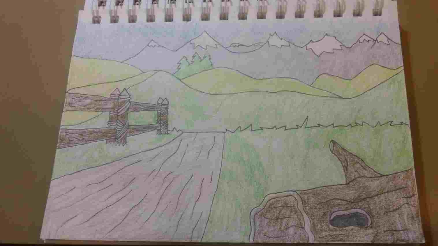 1517x853 Simple Forest Drawing With Animals - Simple Forest Drawing