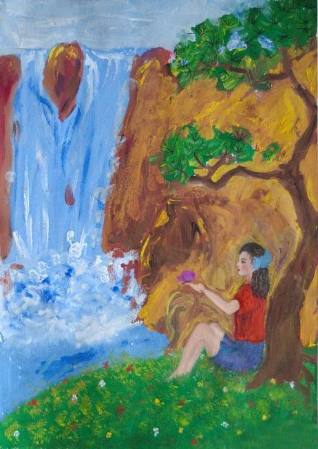 462x653 fountain nature drawings pictures drawings ideas for kids - Simple Fountain Drawing