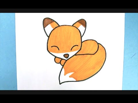 480x360 How To Draw A Cute Fox - Simple Fox Drawing
