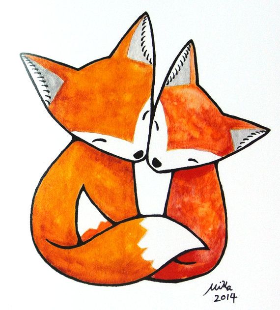 570x631 Simple Cute Fox Drawing - Simple Fox Drawing