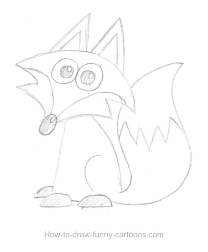 425x515 Fox Drawings - Simple Fox Drawing