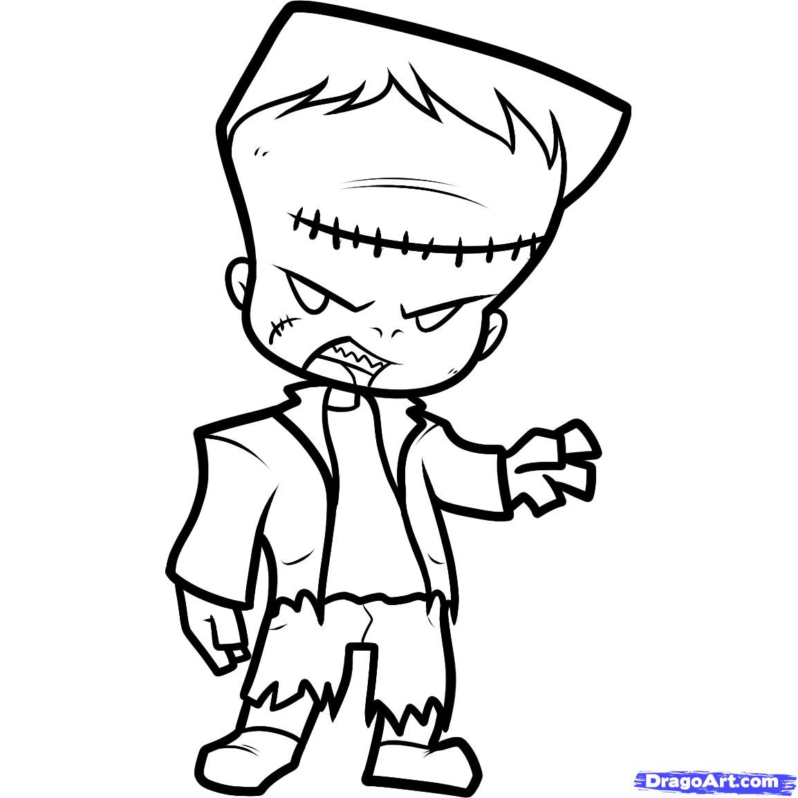 1154x1154 pictures of simple frankenstein drawing - Simple Frankenstein Drawing