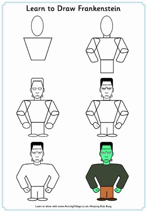 474x681 simple frankenstein drawing gtgt - Simple Frankenstein Drawing