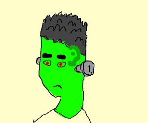 300x250 simple frankenstein drawing - Simple Frankenstein Drawing