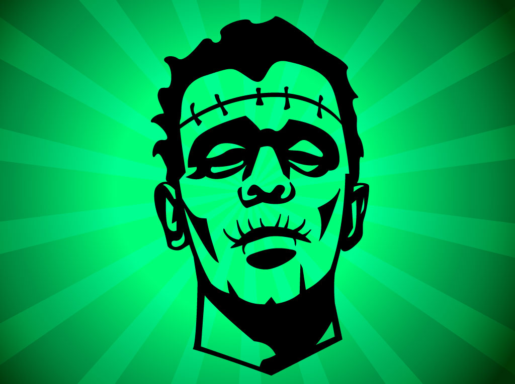 1024x765 frankenstein drawing vector art graphics - Simple Frankenstein Drawing